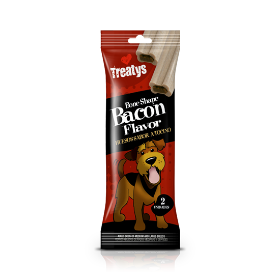 treaty bone shape bacon flavor