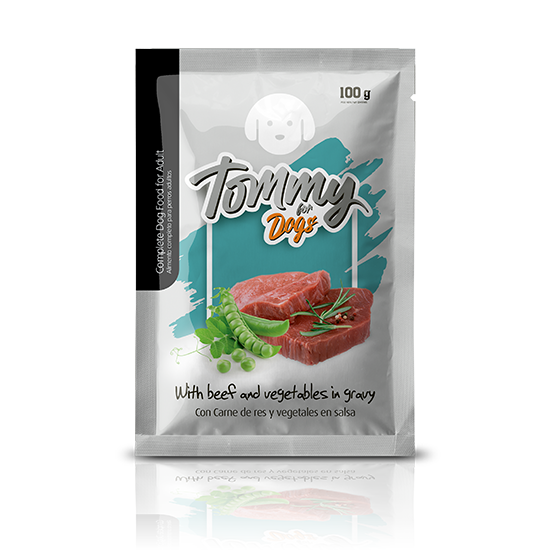tommy for dogs with beef and vegetables